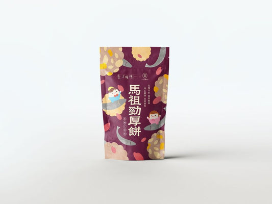 馬祖勁厚餅(米通)-紅麴丁香魚10入(獨立包裝)